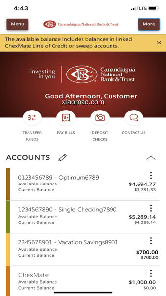 【图】CNB Mobile Online Banking(截图1)
