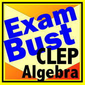 CLEP College Algebra Prep Flashcards Exambusters