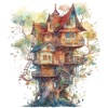 Fairy Tree House Stickers