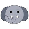 elephant ball sticker