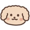 玩具贵宾犬贴纸
