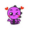Purple Dragon Stickers