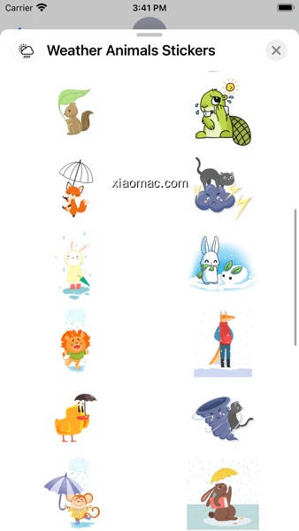 【图】Weather Animals Stickers(截图2)
