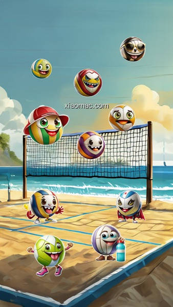 【图】Volleyball Faces Stickers(截图1)