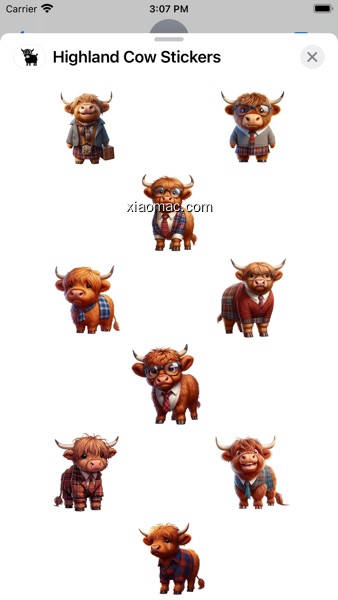 【图】Highland Cow Stickers(截图1)