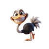Happy Ostrich Stickers Happy Ostrich Stickers