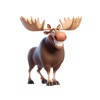 Happy Moose Stickers Happy Moose Stickers