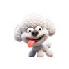 Goofy Bichon Frise Stickers Goofy Bichon Frise Stickers