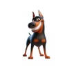 Happy Dobermann Stickers Happy Dobermann Stickers