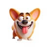 Goofy Corgi Stickers Goofy Corgi Stickers