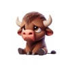 Sad Bison Stickers