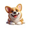Happy Corgi Stickers