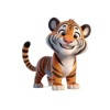 Happy Tiger Cub Stickers Happy Tiger Cub Stickers