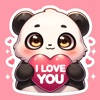 Bambo, Cute Panda Stickers
