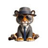 Well-Dressed Tiger Stickers Well-Dressed Tiger Stickers