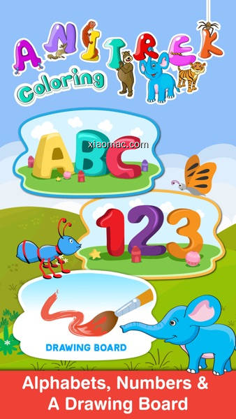 【图】Anitrek Coloring – ABC & 123 learning app for Kids(截图1)