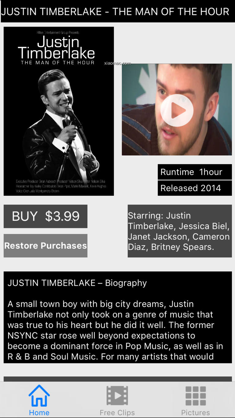 【PIC】Justin Timberlake – The Man of the Hour (Movie)(screenshot 0)