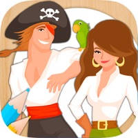 Paint and color pirates – Educational pirates coloring game for kids aged 1 to 6 years