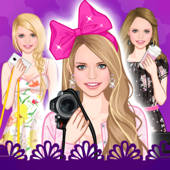 Floral summer dress up game