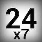 24小时7天的时间表