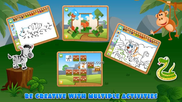 【图】4 in 1 Fun Zoo Games Free – Learning & Educational Activities App for Kids & Toddlers(截图2)