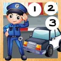 123警察数学和计数学习游戏与学校的孩子们正