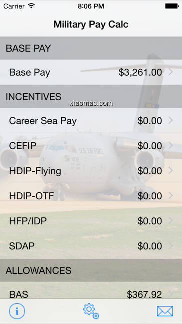 【图】Military Pay Calc(截图1)