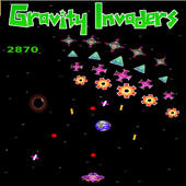 Gravity Invaders in space