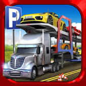 Car Transport Truck Parking Simulator – Real Show-Room Driving Test Sim Racing Games