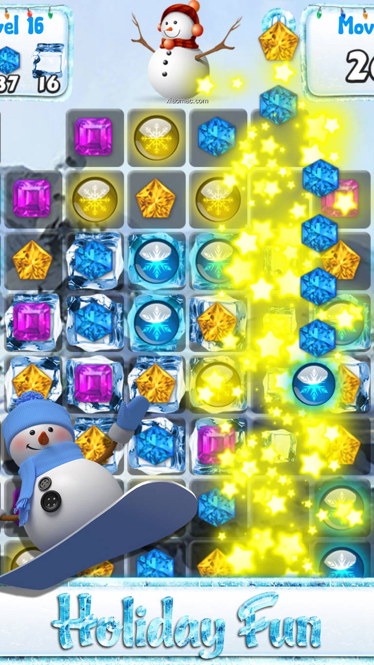 【图】Snowman Games and Christmas Puzzles – Match snow and frozen jewel for this holiday countdown(截图2)