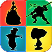 Cartoon Shapes Shadow Quiz Trivia ~ Learn Famous Animation Movie Character Name
