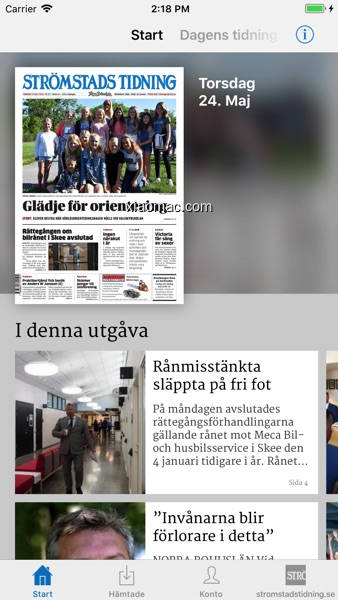 【图】Strömstads Tidning E-tidning(截图 0)