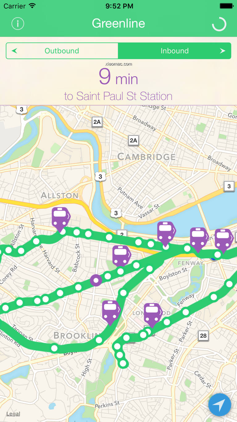 【图】Greenline – MBTA Tracker(截图1)