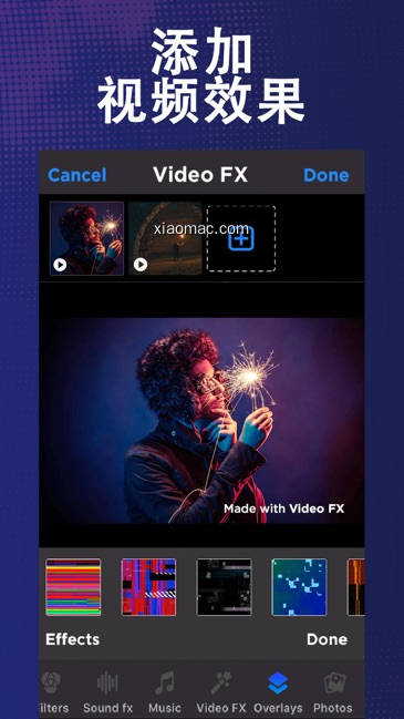 【图】Video FX – 独特的视频编辑器和特效电影软件(截图1)