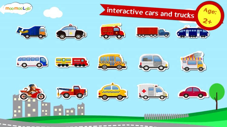 【图】宝宝汽车卡车消防车  – 儿童拼图游戏(截图1)